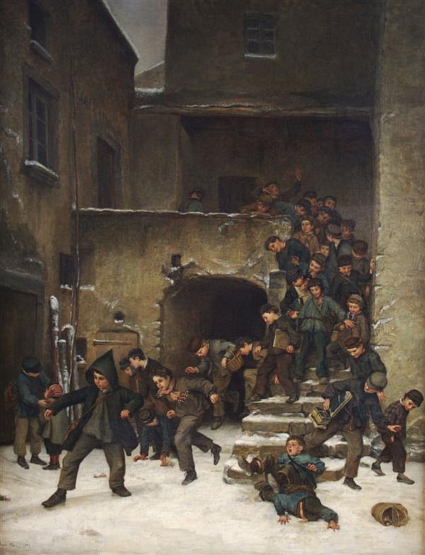 Pierre-Edouard Frère (1819 - 1886) Out of School