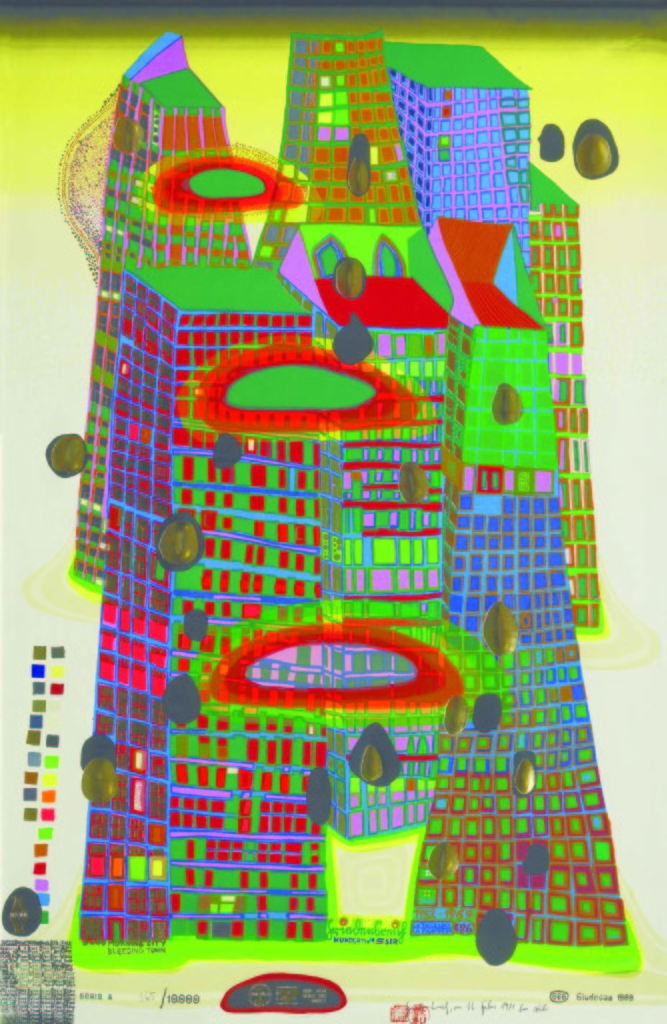 F. Hundertwasser - Goog morning city bleeding town