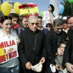 Obispos en la manifestación contra el matrimonio homosexual